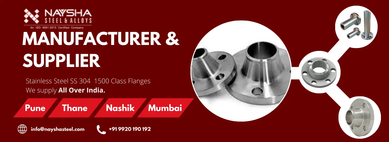 stainless steel 304 1500 class flanges banner